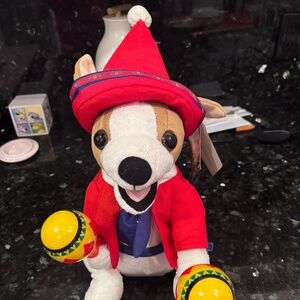 Neve used Be Jolly singing animated Christmas mariachi plush puppy